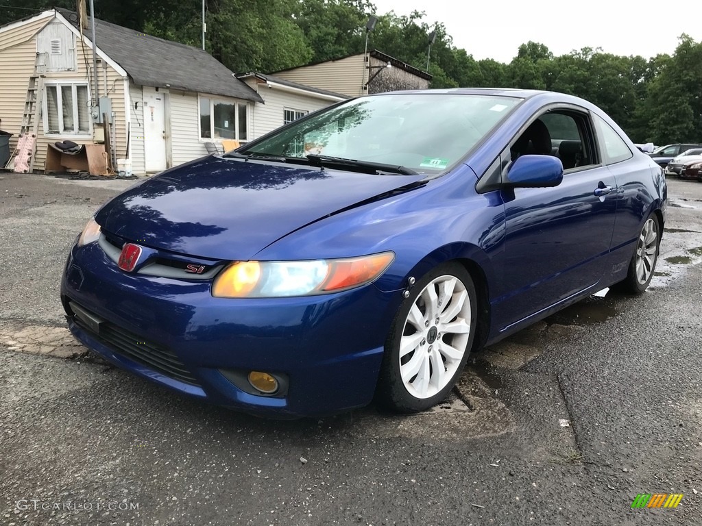 2007 Civic Si Coupe - Fiji Blue Metallic / Black photo #2