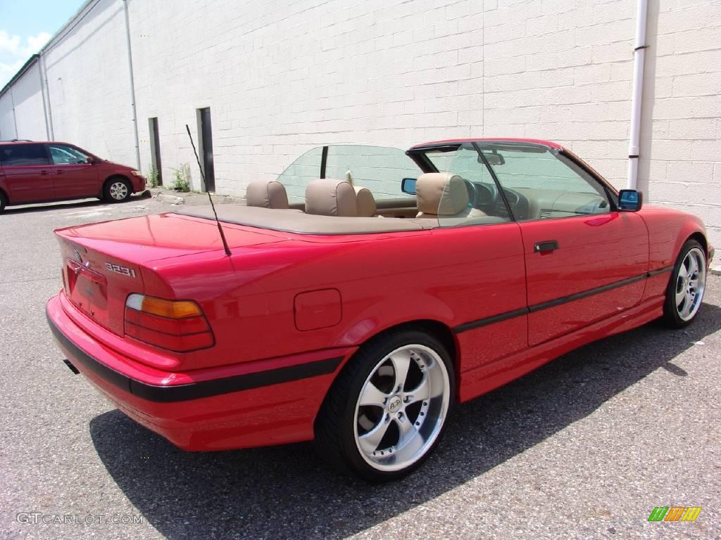1999 3 Series 323i Convertible - Bright Red / Sand photo #33