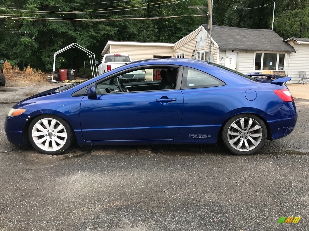 2007 Civic Si Coupe - Fiji Blue Metallic / Black photo #3