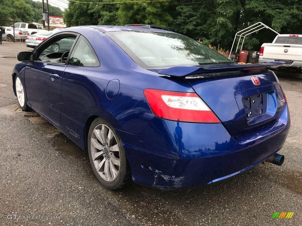 2007 Civic Si Coupe - Fiji Blue Metallic / Black photo #4