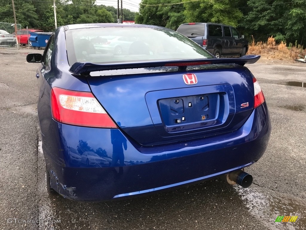 2007 Civic Si Coupe - Fiji Blue Metallic / Black photo #5