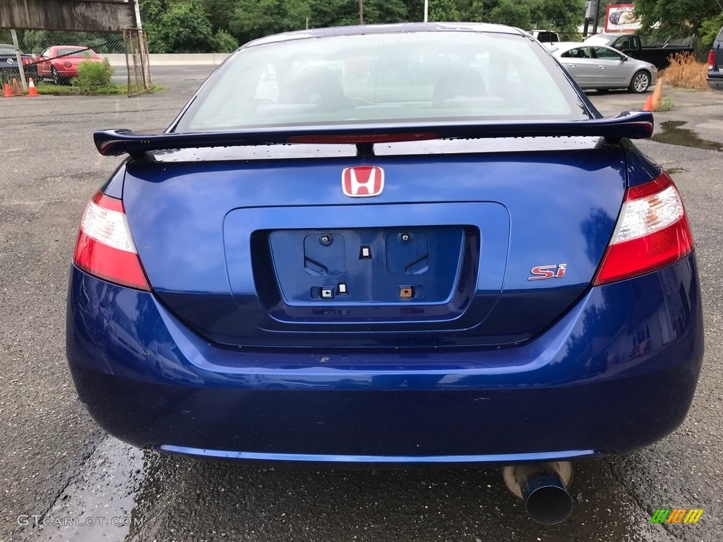 2007 Civic Si Coupe - Fiji Blue Metallic / Black photo #6