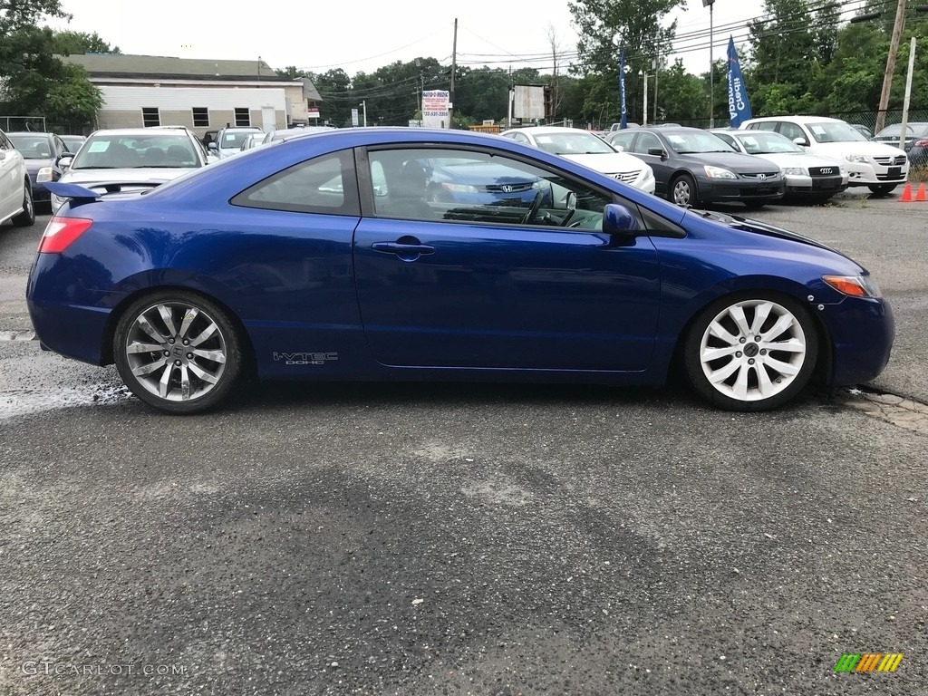 2007 Civic Si Coupe - Fiji Blue Metallic / Black photo #9