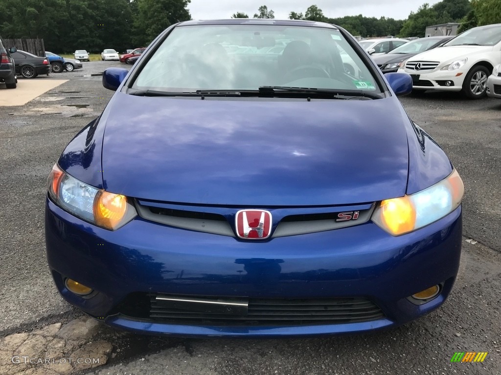 2007 Civic Si Coupe - Fiji Blue Metallic / Black photo #11
