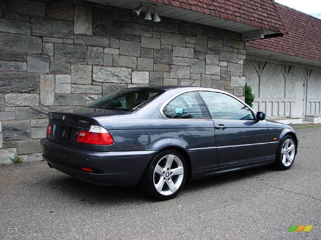 2003 3 Series 330i Coupe - Steel Blue Metallic / Black photo #5