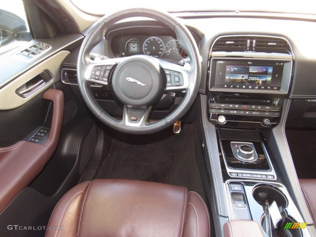 2017 F-PACE 35t AWD S - Dark Sapphire Blue / S Brogue/Light Oyster photo #14