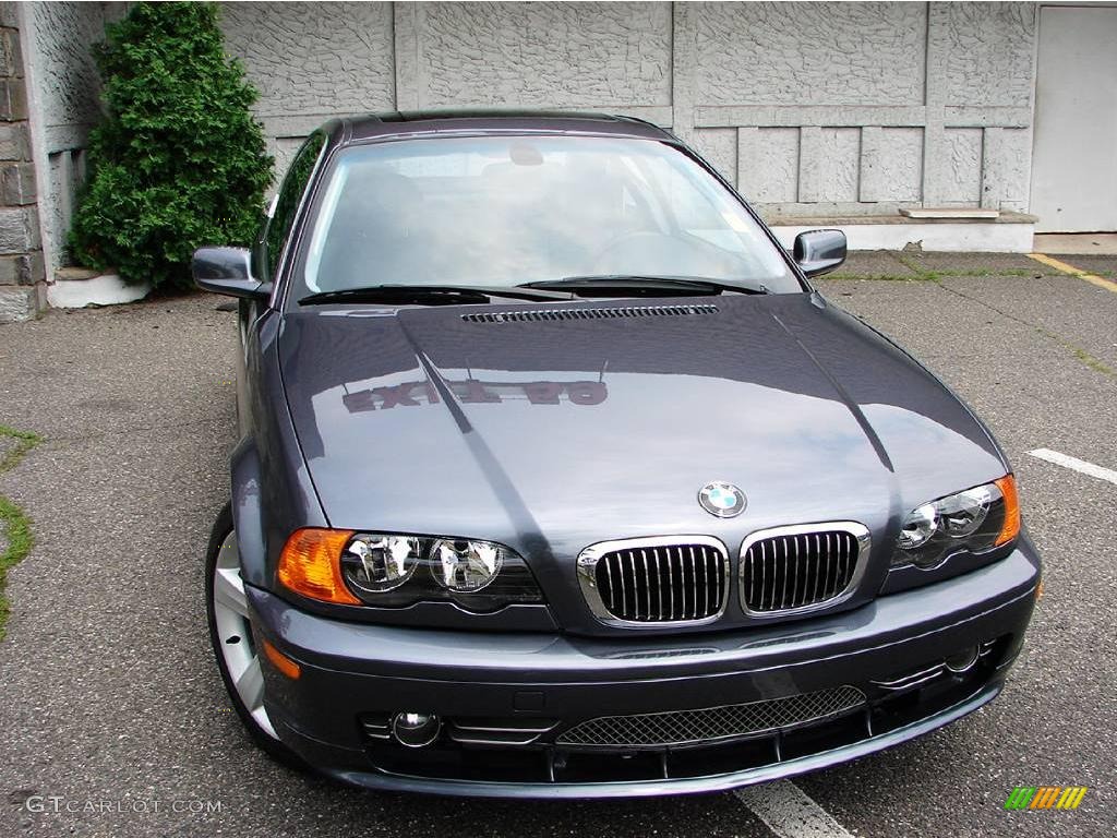 2003 3 Series 330i Coupe - Steel Blue Metallic / Black photo #11