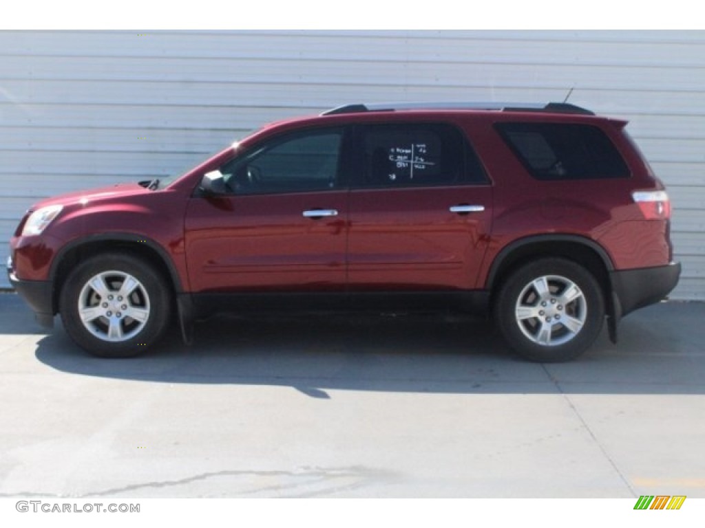 2011 Acadia SLE - Red Jewel Tintcoat / Ebony photo #7