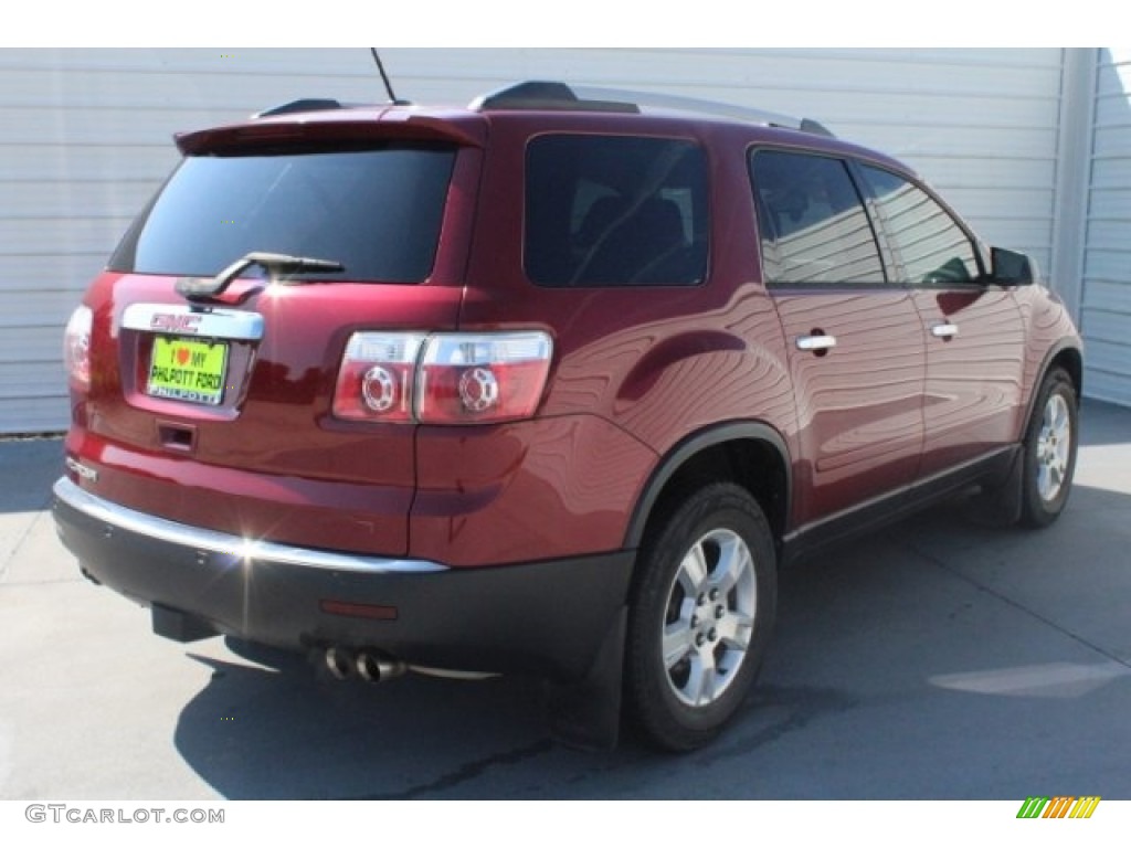 2011 Acadia SLE - Red Jewel Tintcoat / Ebony photo #10