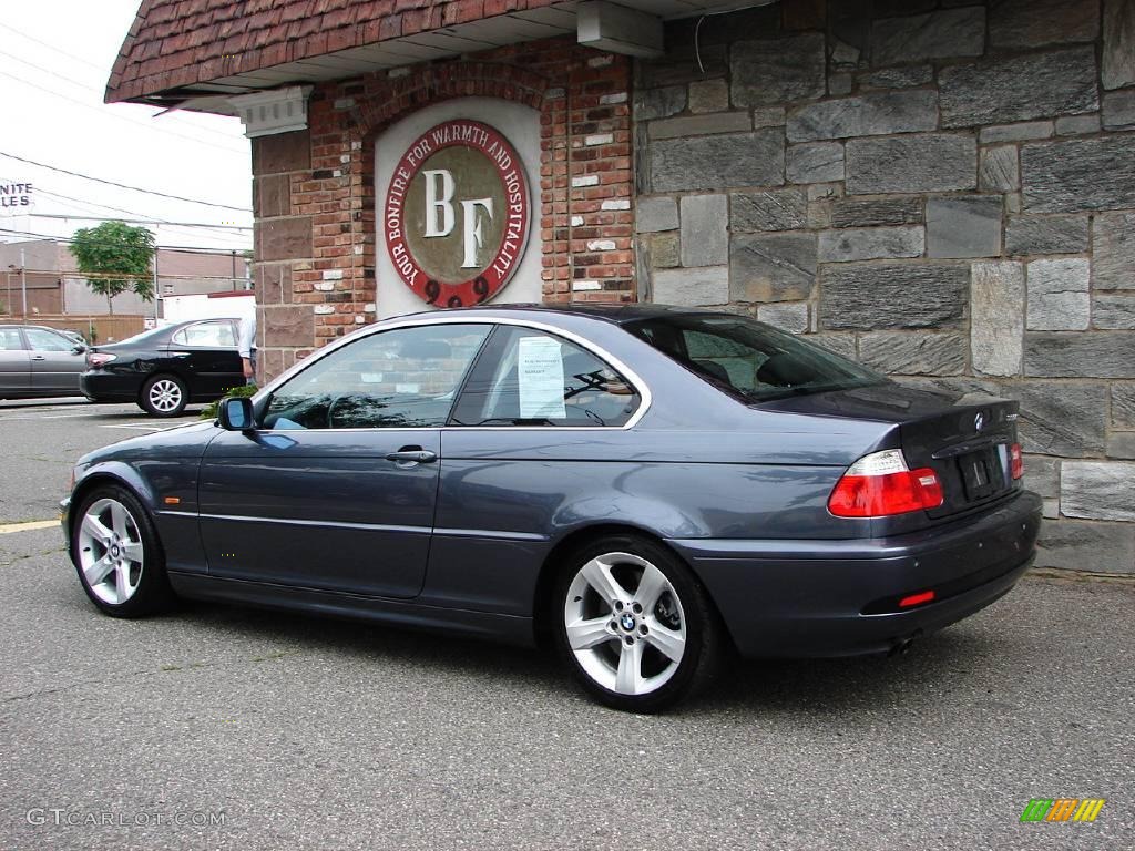 2003 3 Series 330i Coupe - Steel Blue Metallic / Black photo #17