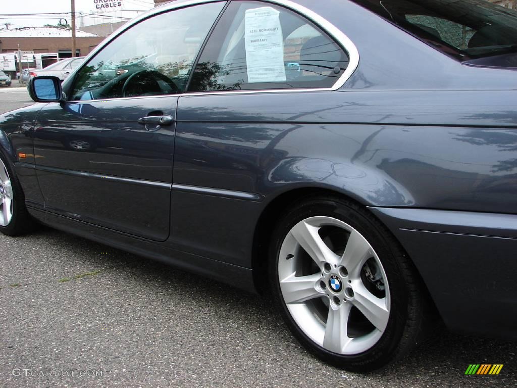 2003 3 Series 330i Coupe - Steel Blue Metallic / Black photo #18