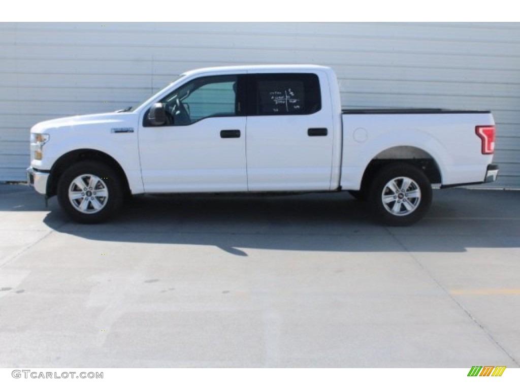 2017 F150 XLT SuperCrew - Oxford White / Earth Gray photo #8