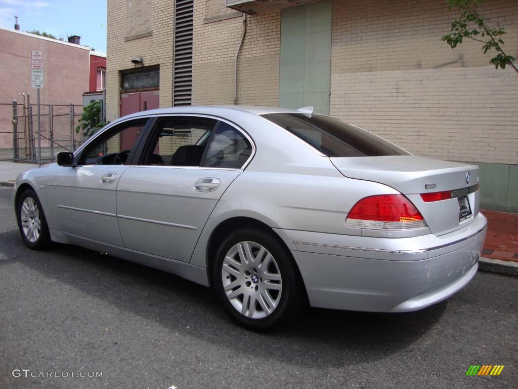 2003 7 Series 745Li Sedan - Titanium Silver Metallic / Black/Black photo #4