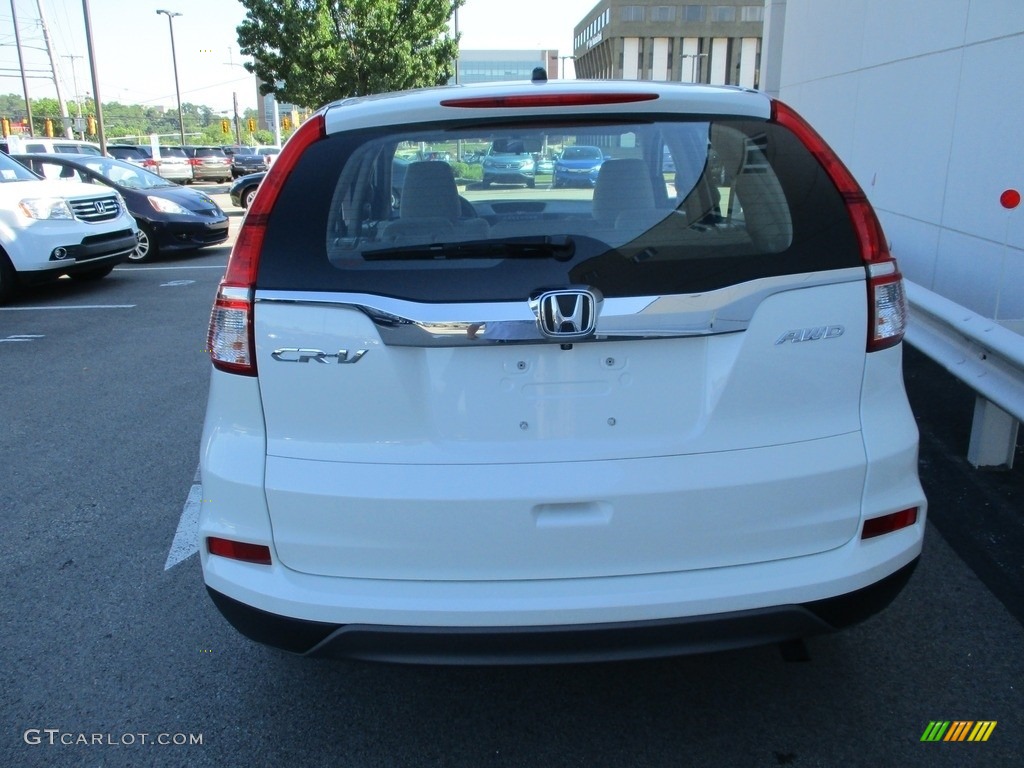 2015 CR-V LX AWD - White Diamond Pearl / Beige photo #4