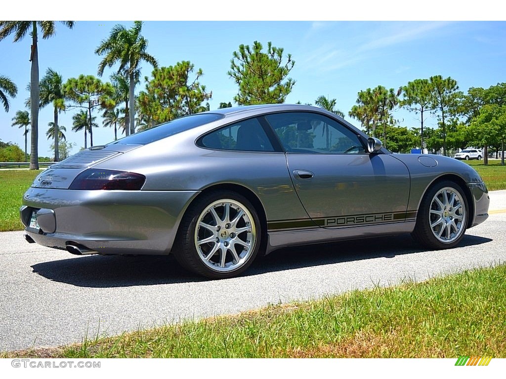 2002 911 Carrera Coupe - Seal Grey Metallic / Graphite Grey photo #5