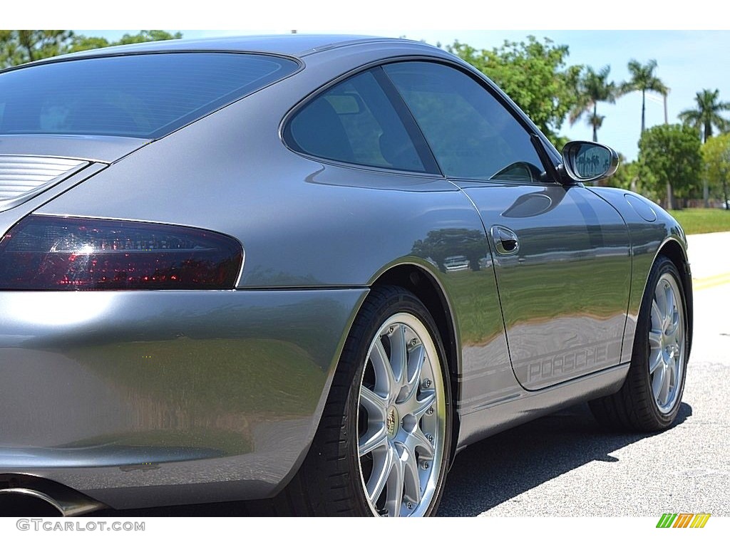2002 911 Carrera Coupe - Seal Grey Metallic / Graphite Grey photo #6
