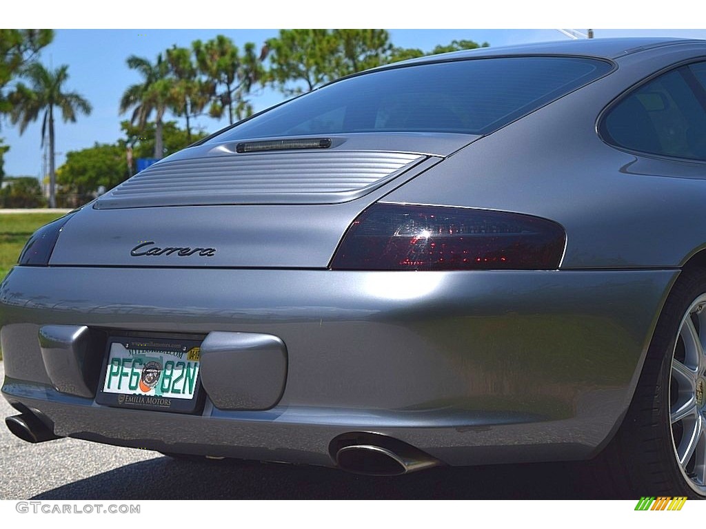 2002 911 Carrera Coupe - Seal Grey Metallic / Graphite Grey photo #7