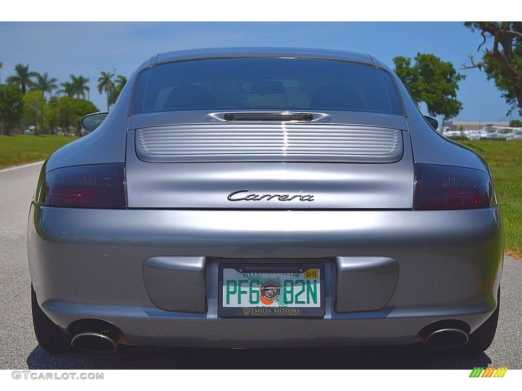 2002 911 Carrera Coupe - Seal Grey Metallic / Graphite Grey photo #8