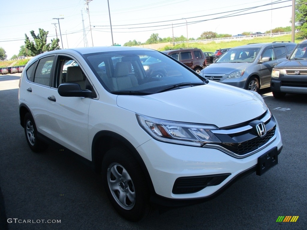 2015 CR-V LX AWD - White Diamond Pearl / Beige photo #7