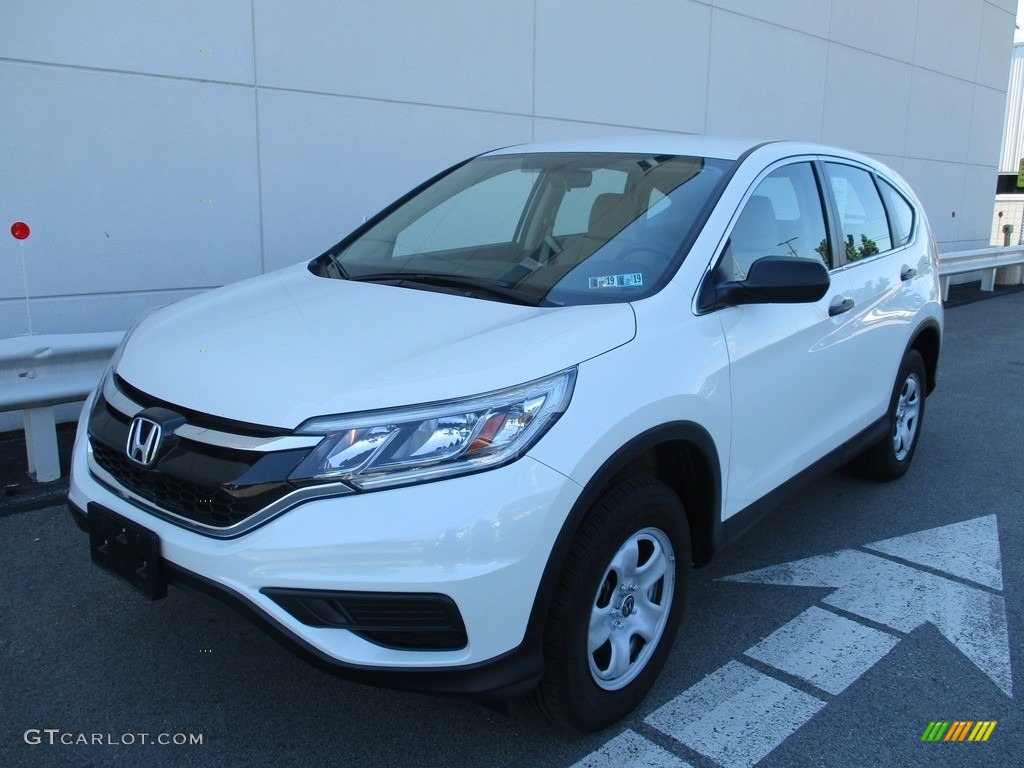 2015 CR-V LX AWD - White Diamond Pearl / Beige photo #9