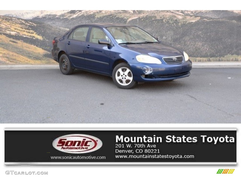 2007 Corolla CE - Indigo Ink Pearl / Beige photo #1