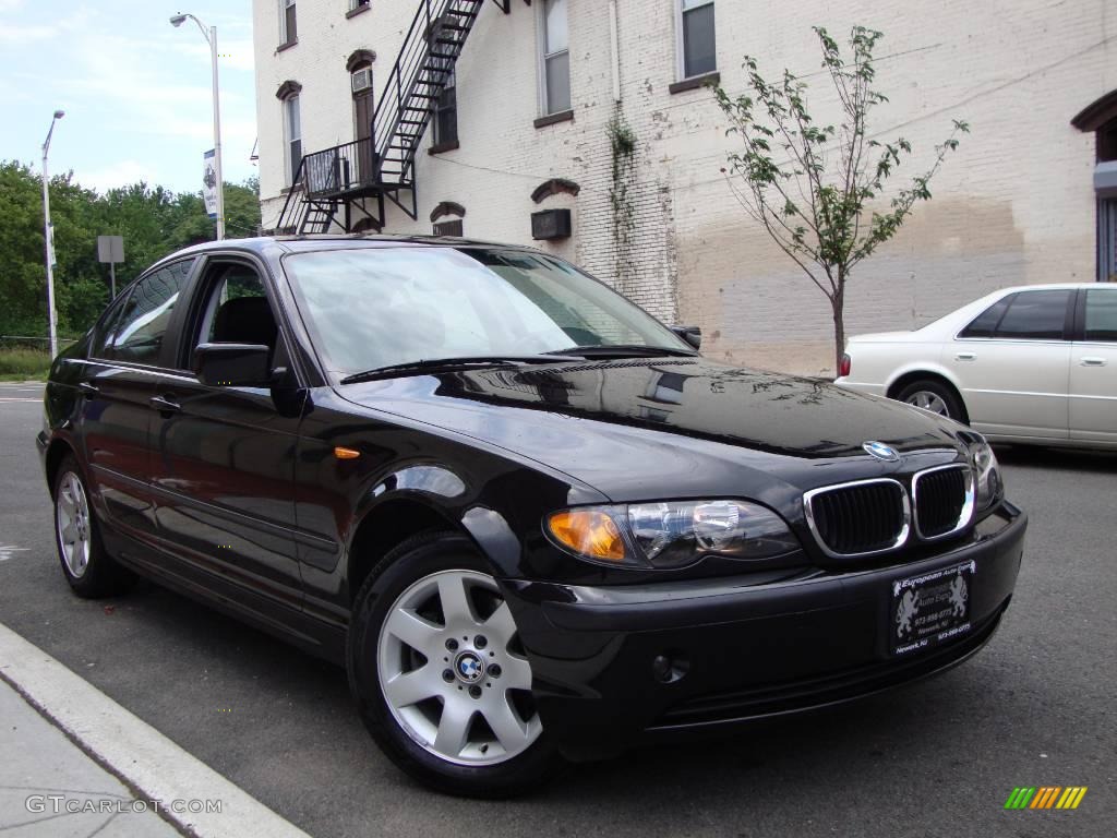 2004 3 Series 325xi Sedan - Jet Black / Black photo #2