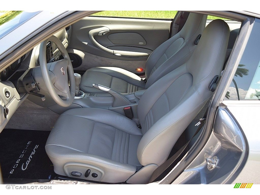 2002 911 Carrera Coupe - Seal Grey Metallic / Graphite Grey photo #27