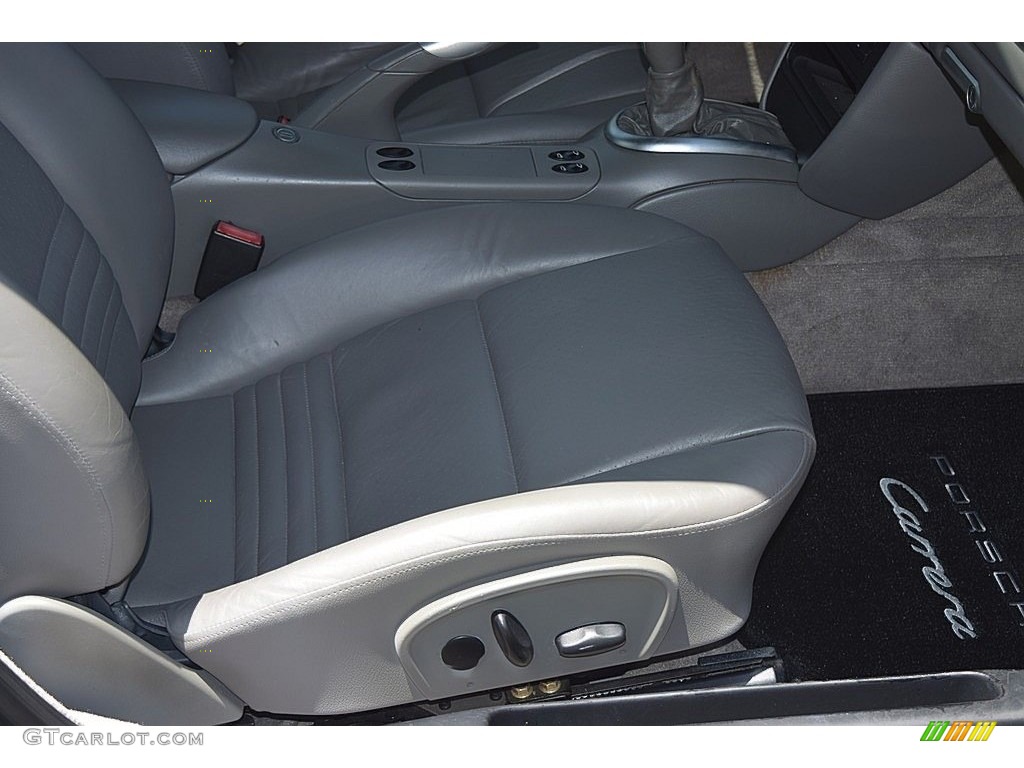 2002 911 Carrera Coupe - Seal Grey Metallic / Graphite Grey photo #40