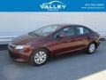 Crimson Pearl - Civic LX Sedan Photo No. 1