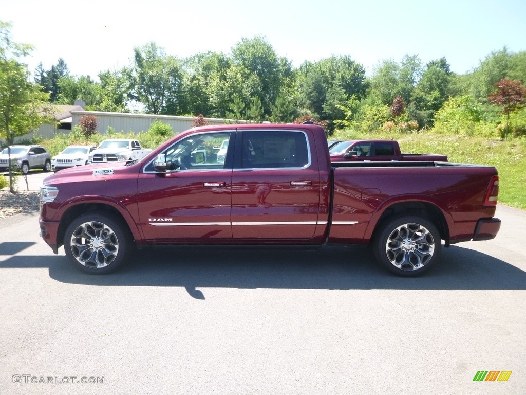 Delmonico Red Pearl 2019 Ram 1500 Limited Crew Cab 4x4 Exterior Photo #128154915