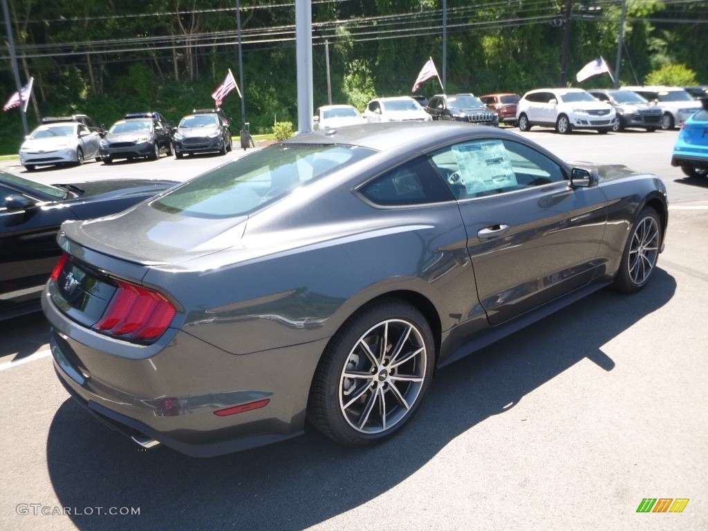 2018 Mustang EcoBoost Fastback - Lead Foot Gray / Ebony photo #2