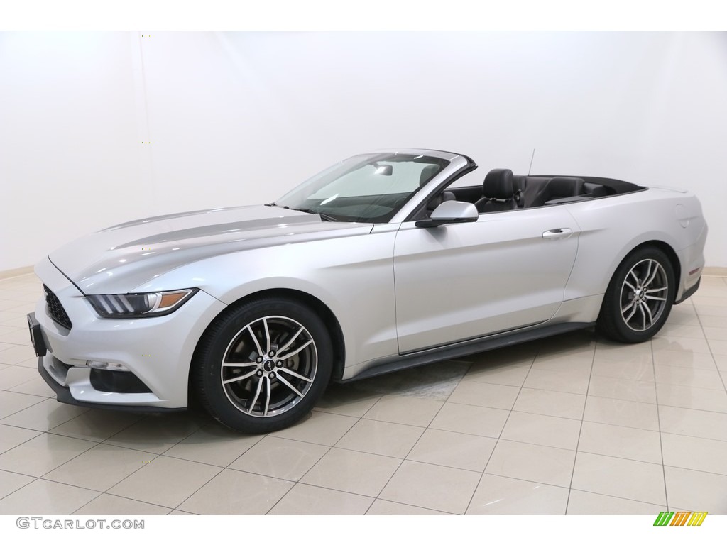 2017 Mustang EcoBoost Premium Convertible - Ingot Silver / Ebony photo #4