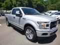 2018 Ingot Silver Ford F150 XL SuperCab 4x4  photo #3