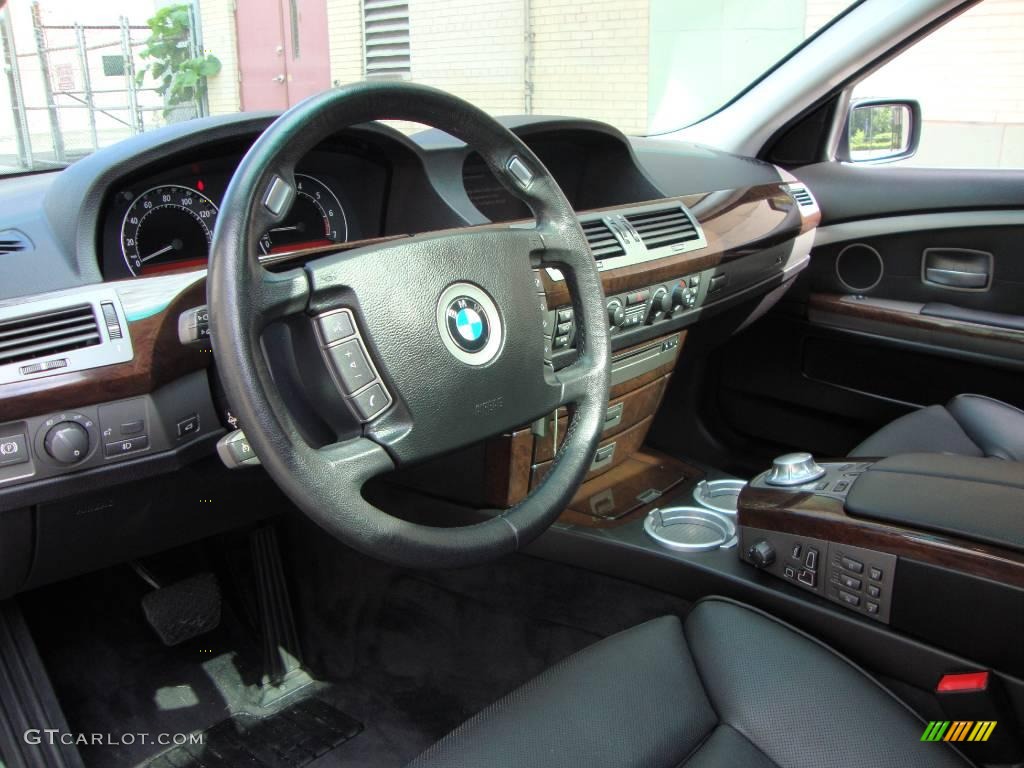 2005 7 Series 745i Sedan - Jet Black / Black/Black photo #7