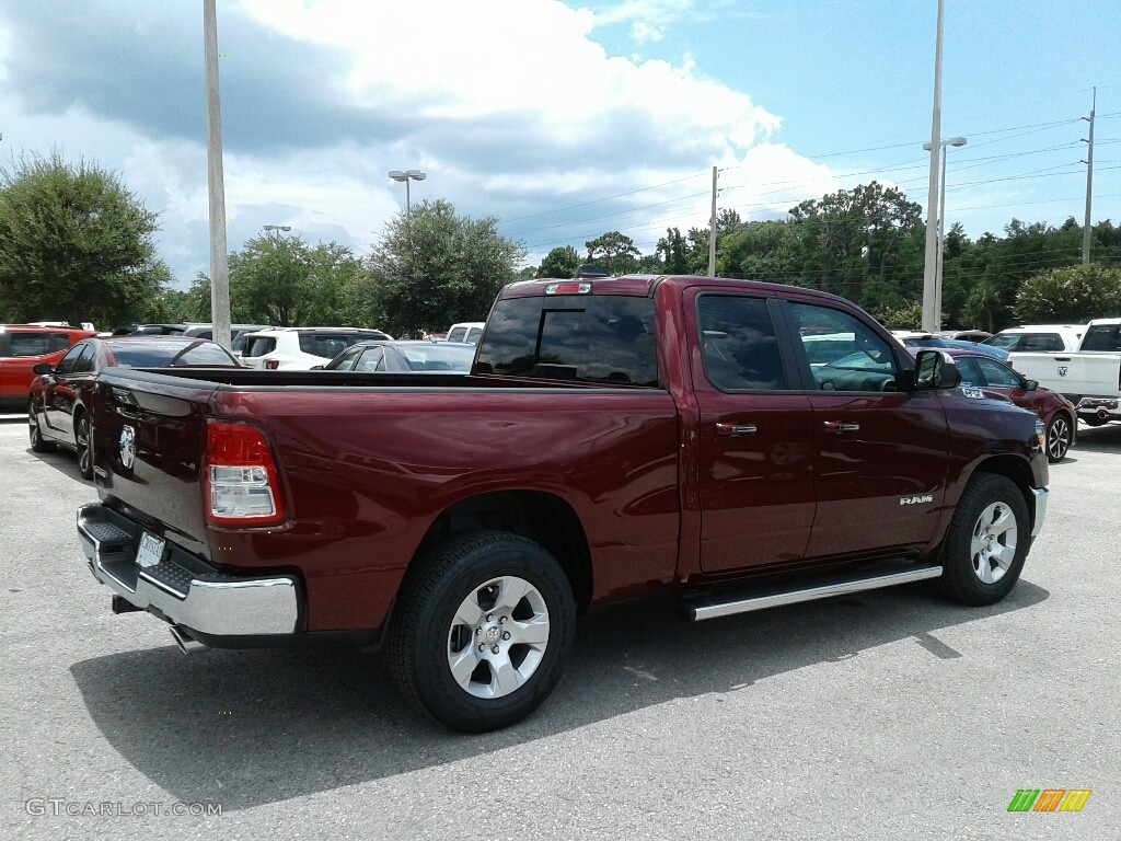 2019 1500 Big Horn Quad Cab - Delmonico Red Pearl / Black/Diesel Gray photo #4