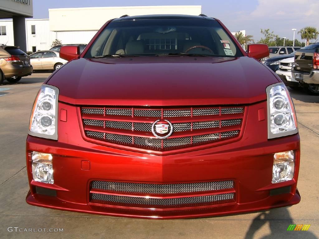 2008 SRX V6 - Crystal Red / Cashmere/Cocoa photo #2