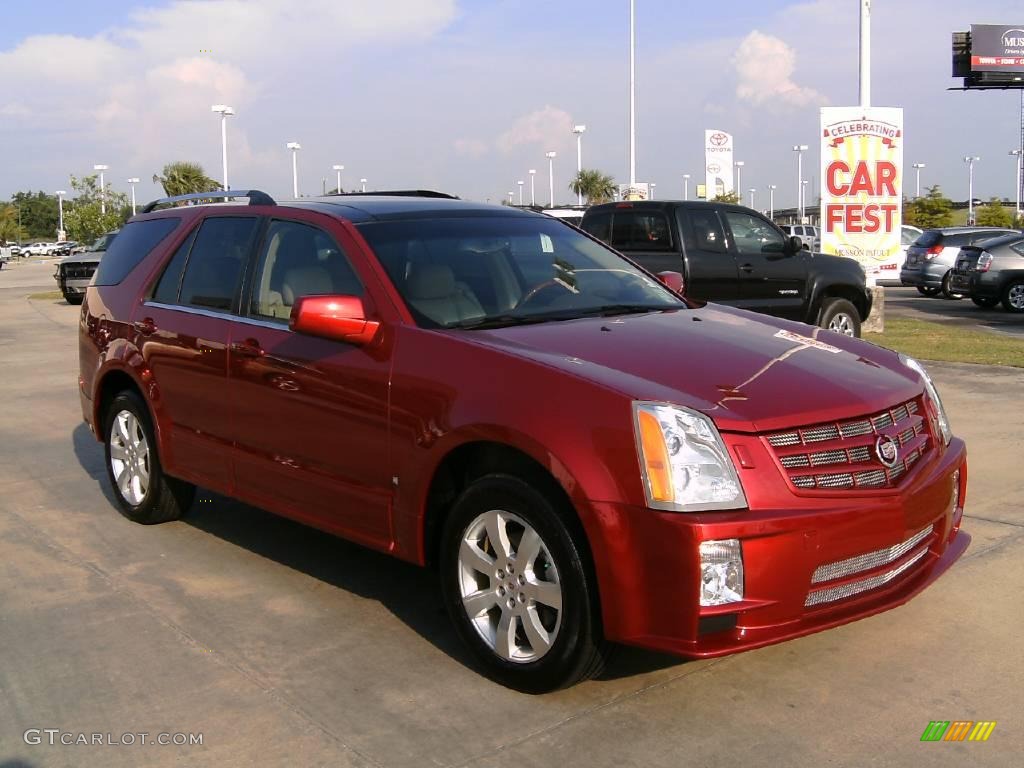 2008 SRX V6 - Crystal Red / Cashmere/Cocoa photo #3