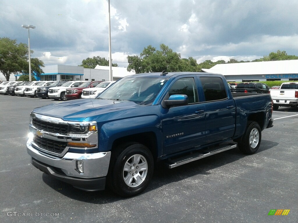 2018 Silverado 1500 LT Crew Cab - Deep Ocean Blue Metallic / Dark Ash/Jet Black photo #1