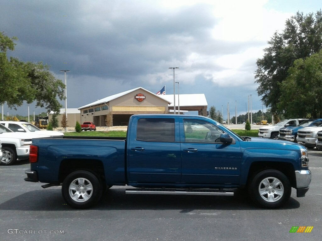 2018 Silverado 1500 LT Crew Cab - Deep Ocean Blue Metallic / Dark Ash/Jet Black photo #6