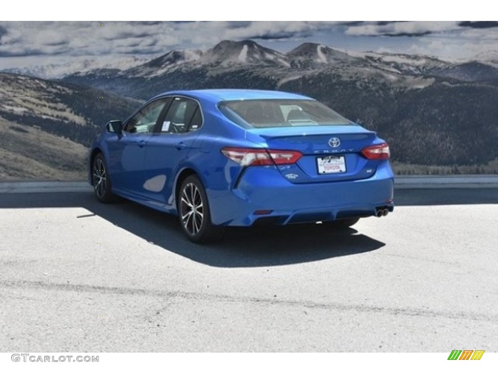 2018 Camry SE - Blue Streak Metallic / Black photo #3