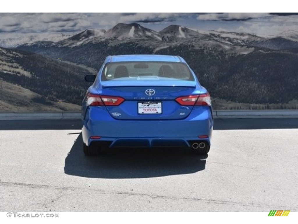 2018 Camry SE - Blue Streak Metallic / Black photo #4
