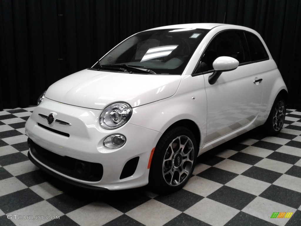 Bianco White Ice 2018 Fiat 500 Pop Exterior Photo #128163312