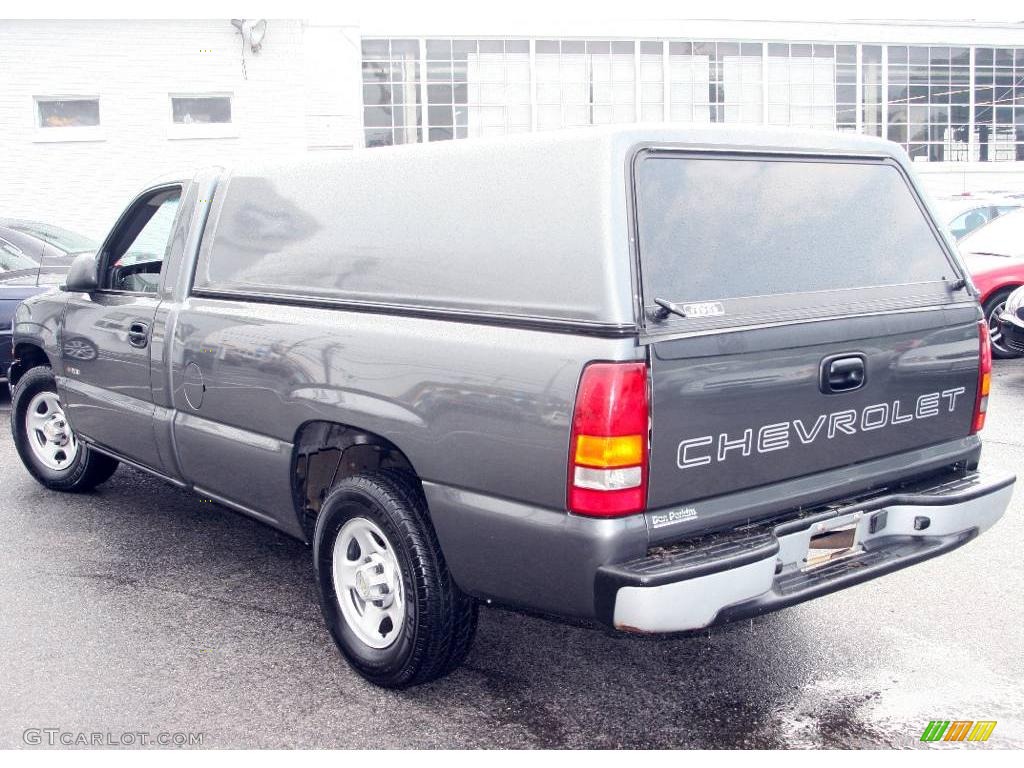 2002 Silverado 1500 Work Truck Regular Cab - Medium Charcoal Gray Metallic / Graphite Gray photo #8