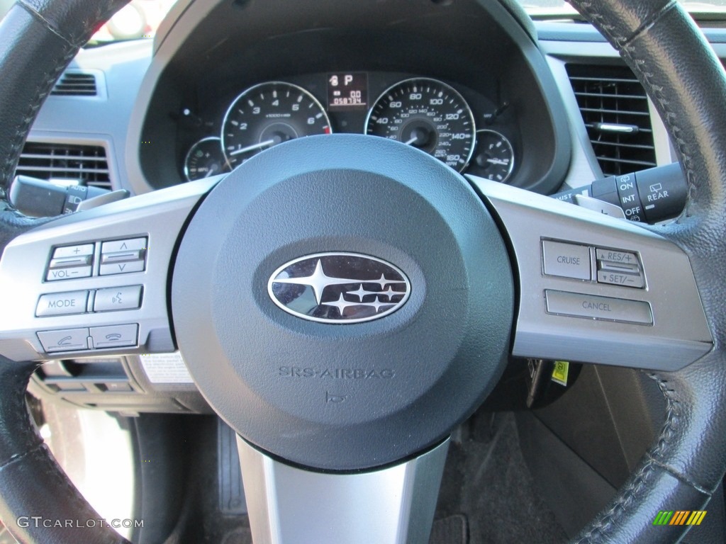 2011 Outback 3.6R Limited Wagon - Graphite Gray Metallic / Off Black photo #11