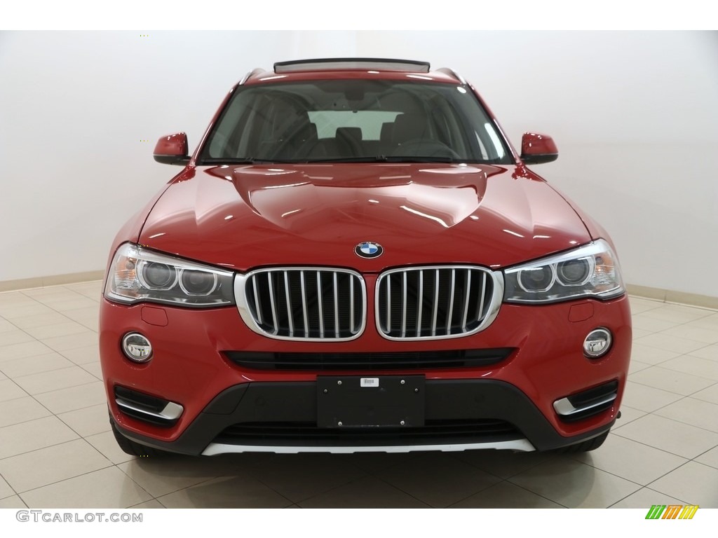 2016 X3 xDrive28i - Melbourne Red Metallic / Black photo #2