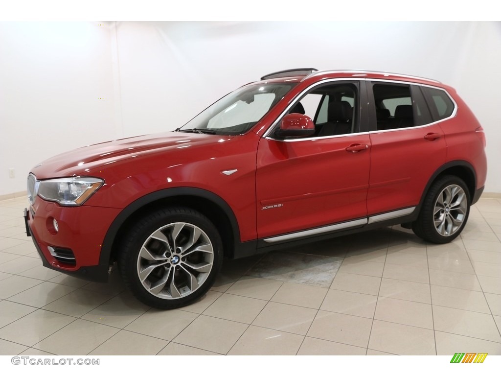 2016 X3 xDrive28i - Melbourne Red Metallic / Black photo #3