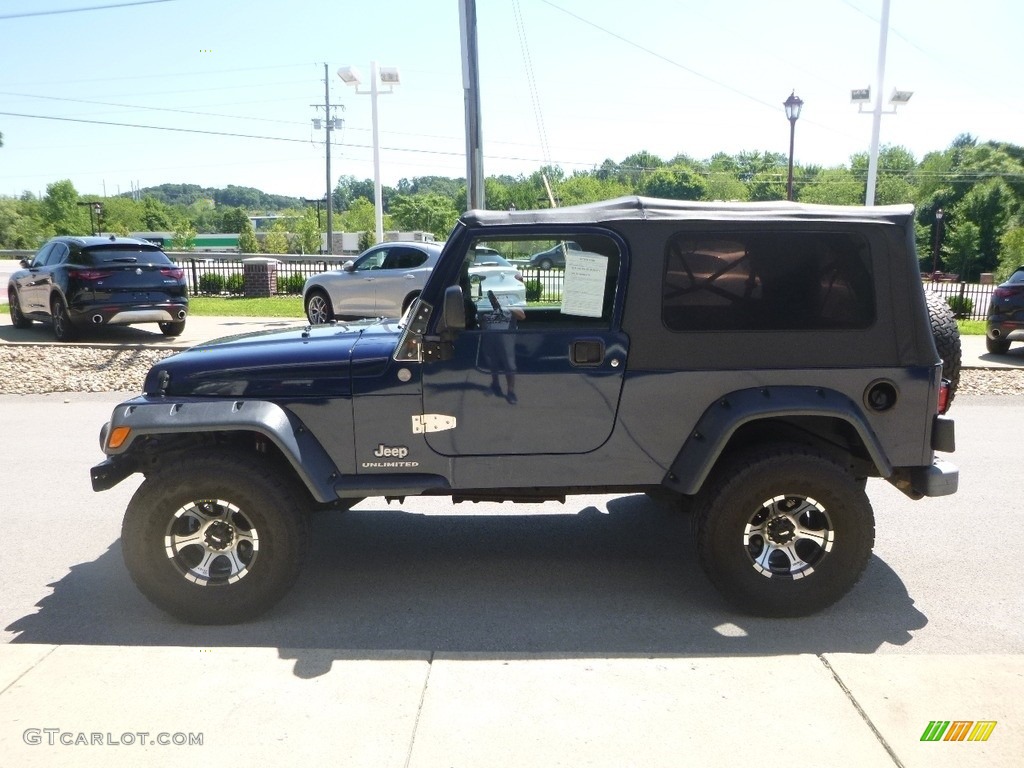 2004 Wrangler Unlimited 4x4 - Patriot Blue Pearl / Dark Slate Gray photo #5