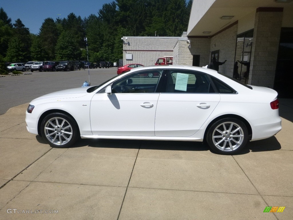 2016 A4 2.0T Premium quattro - Glacier White Metallic / Velvet Beige photo #6