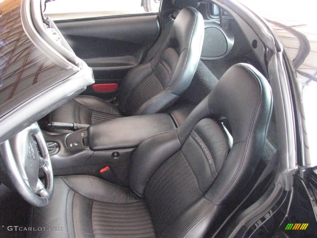 2003 Corvette Coupe - Black / Black photo #24