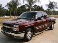 2003 Dark Carmine Red Metallic Chevrolet Silverado 1500 LT Extended Cab  photo #7